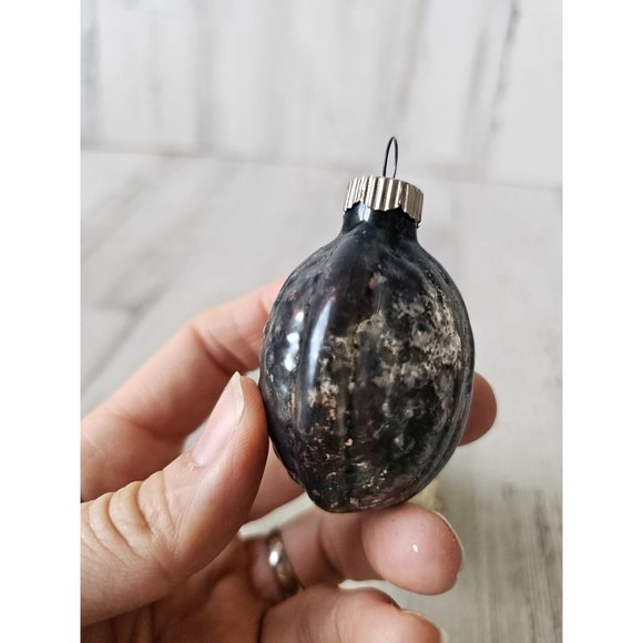 Vintage radko shiny Brite spiral acorn glass ornament set Xmas tree - Picture 7 of 12